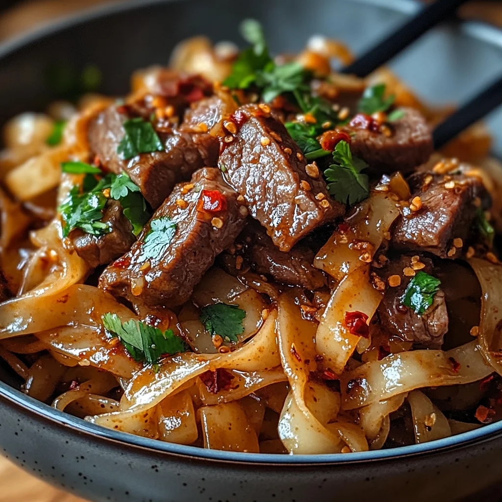 Noodles d'agneau au cumin