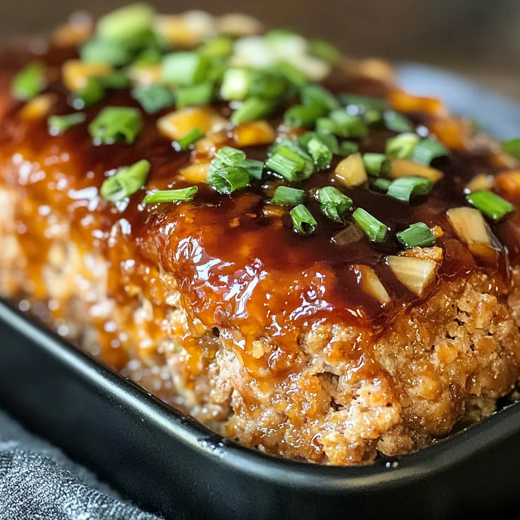 Pain de viande poulet asiatique