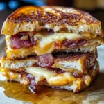 Pain perdu farci au bacon