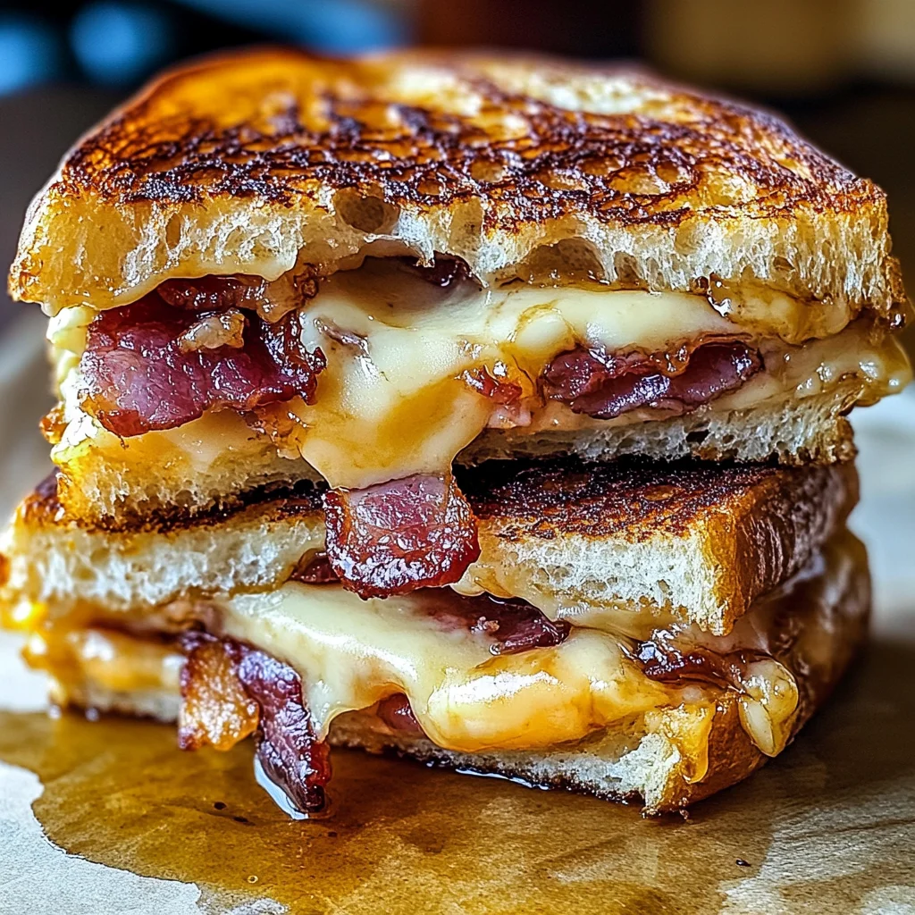 Pain perdu farci au bacon