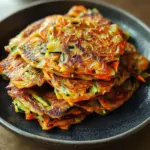 Pancakes coréens aux légumes vegan