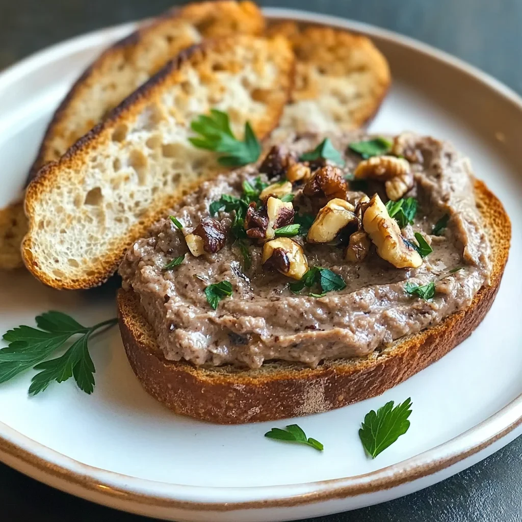 Pâté champignons noix balsamique