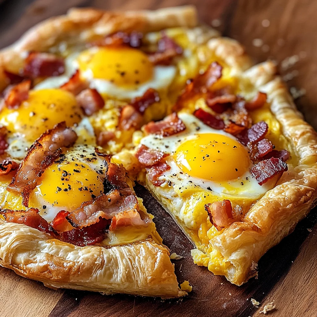 Pizza au feuilleté déjeuner