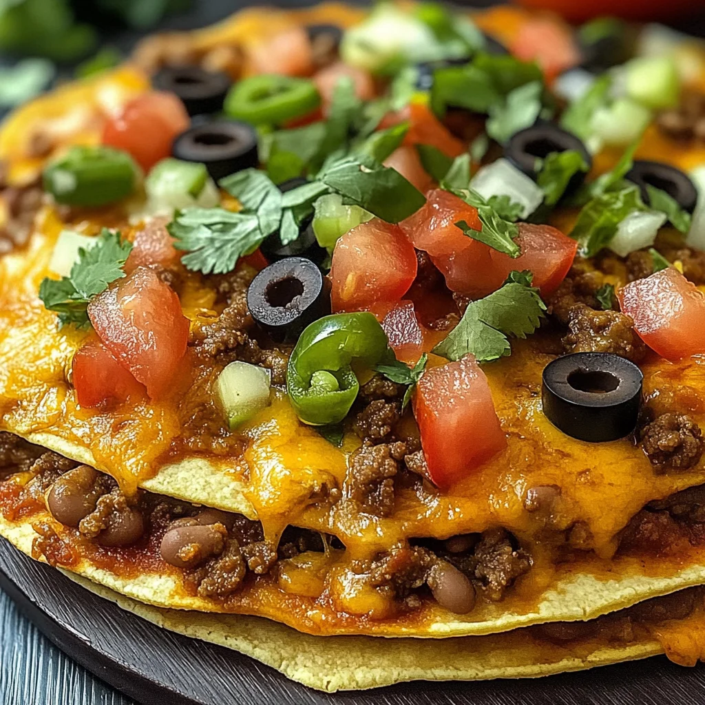 Pizza mexicaine croustillante maison