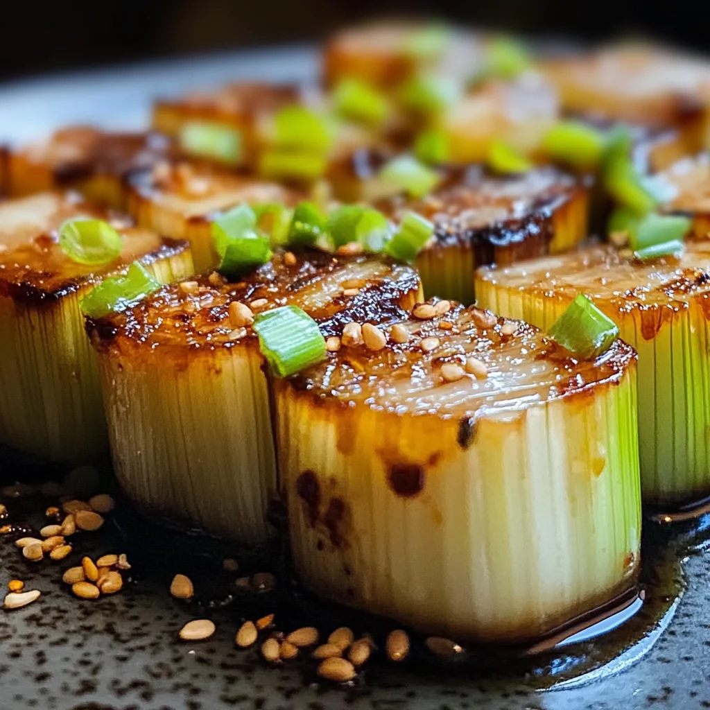 Poireaux Braisés au Miso