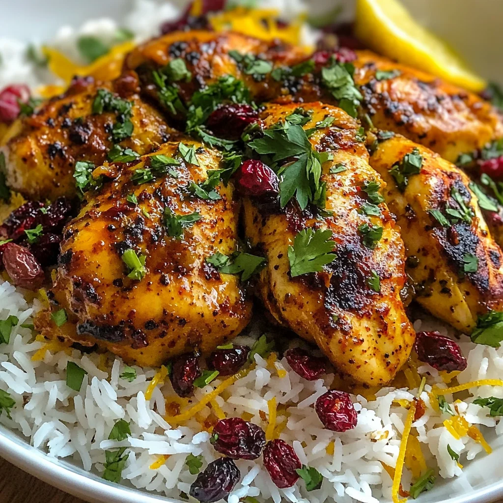 Poulet Safran avec Riz Aromatique