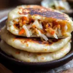 Pupusa maison avec curtido