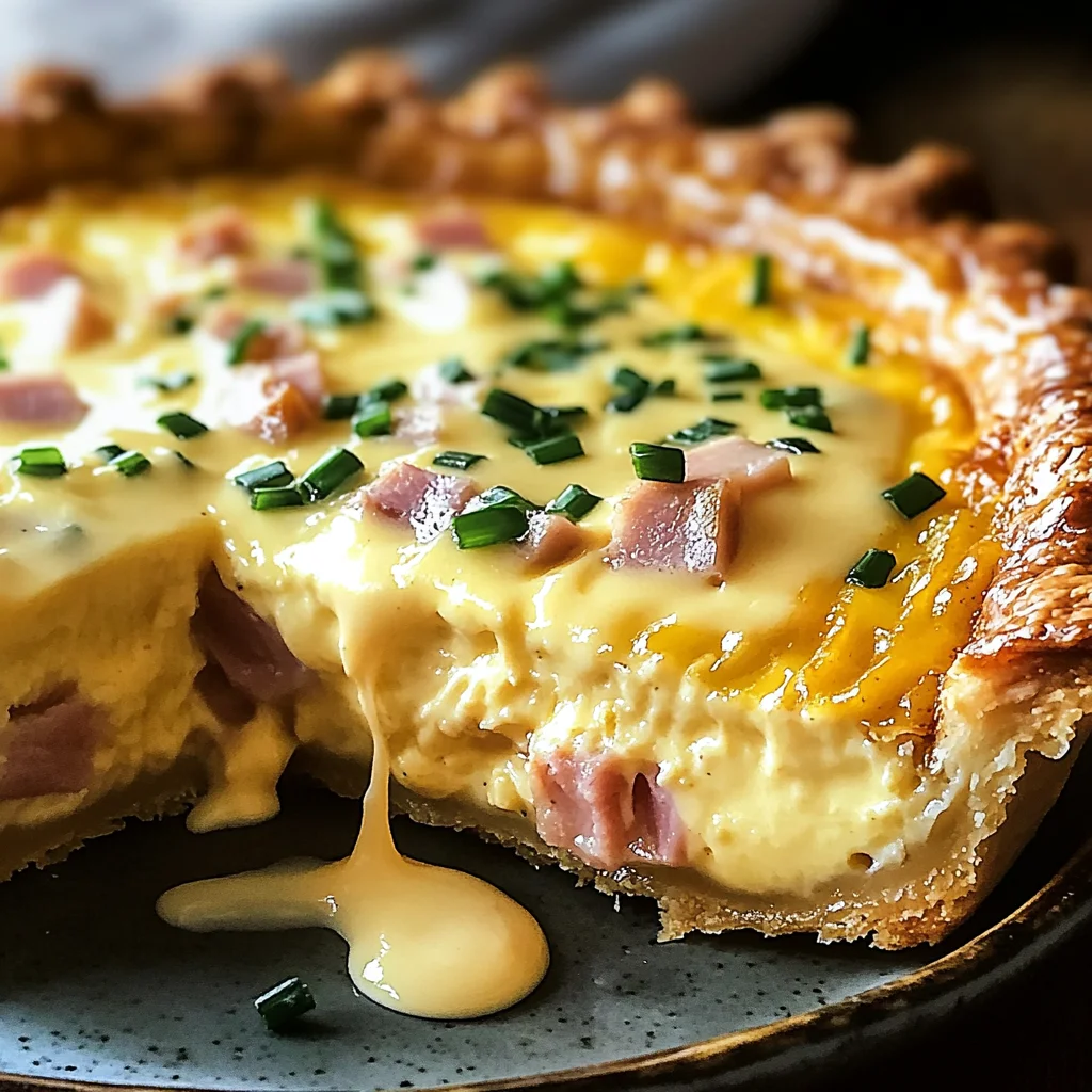 Quiche aux œufs Benedict sauce