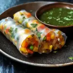 Rouleaux de Samosa au Papier de Riz