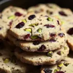 Sablés pistache et canneberges