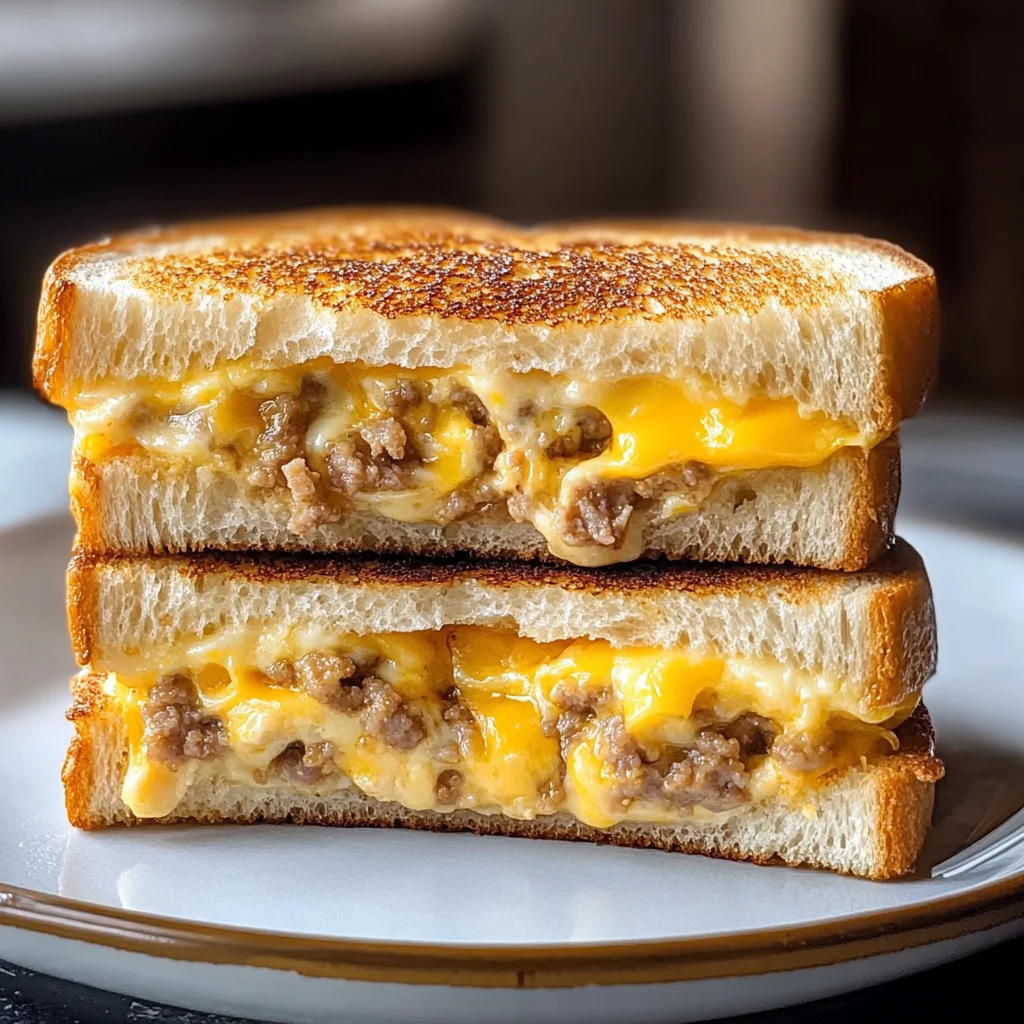 Sandwich fromage et saucisse