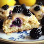 Scones mures thé citron