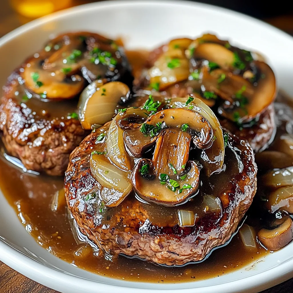 Steaks Salisbury façon Bobby Flay