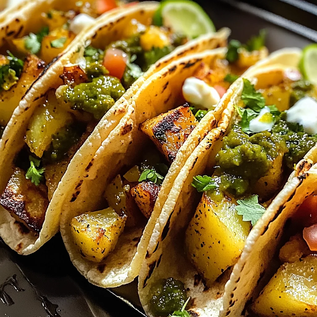 Tacos pomme de terre chili