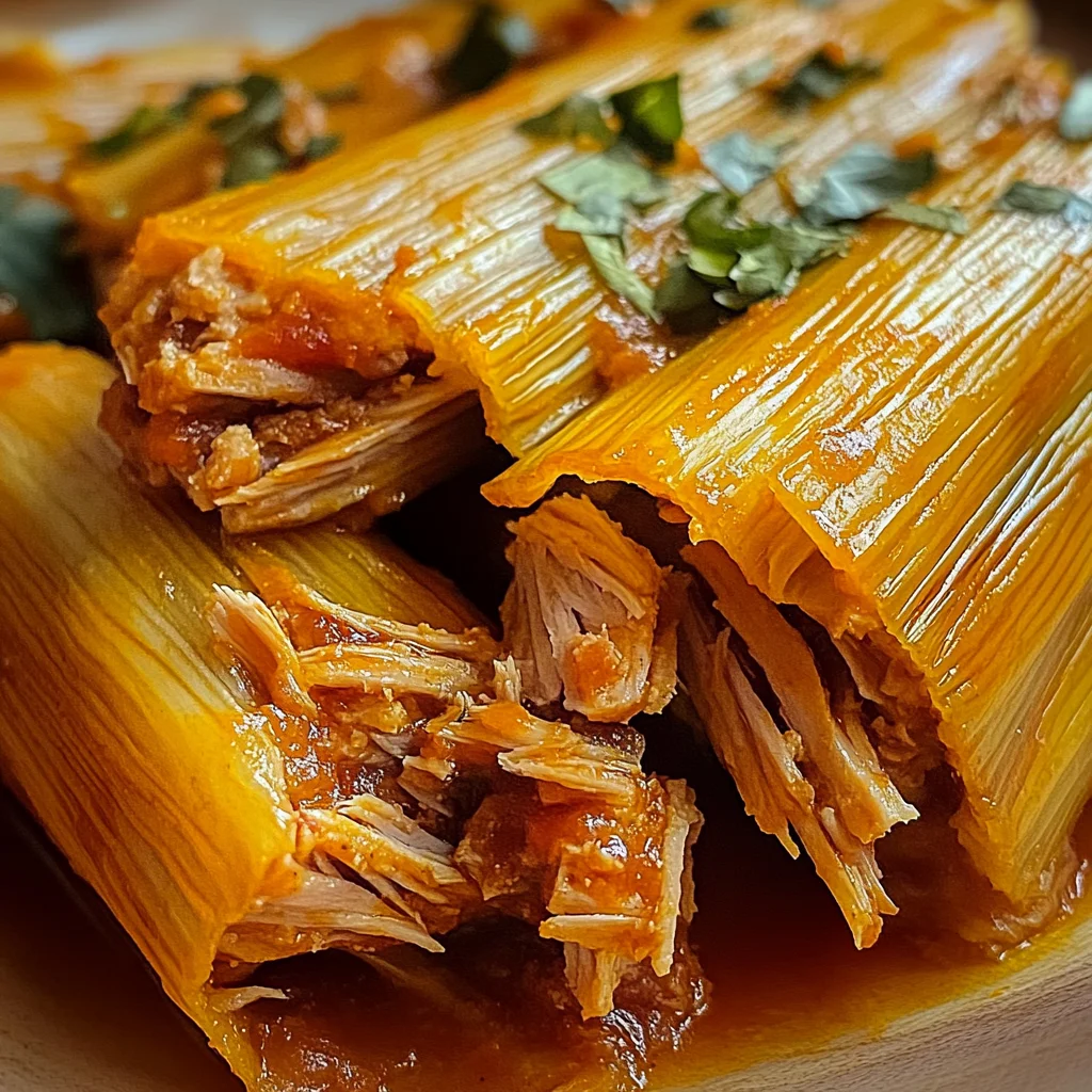 Tamales traditionnels au porc
