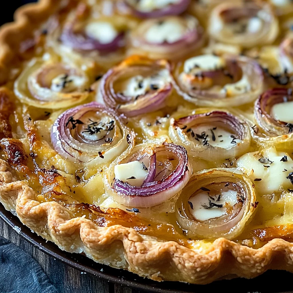 Tarte aux Oignons et au Fromage Blanc