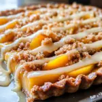 Tarte aux pêches et beurre noisette