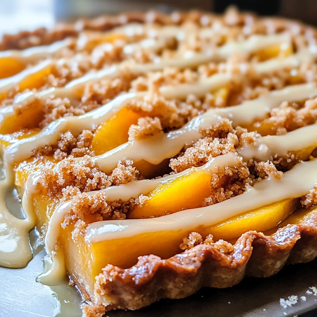 Tarte aux pêches et beurre noisette