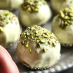 Truffes chocolat blanc pistache