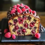 Cake aux fruits et chocolat