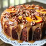 Cake aux pêches style Sud