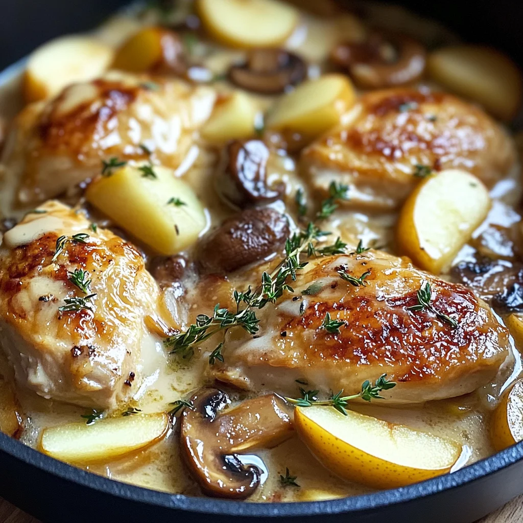 Casserole de poulet aux pommes