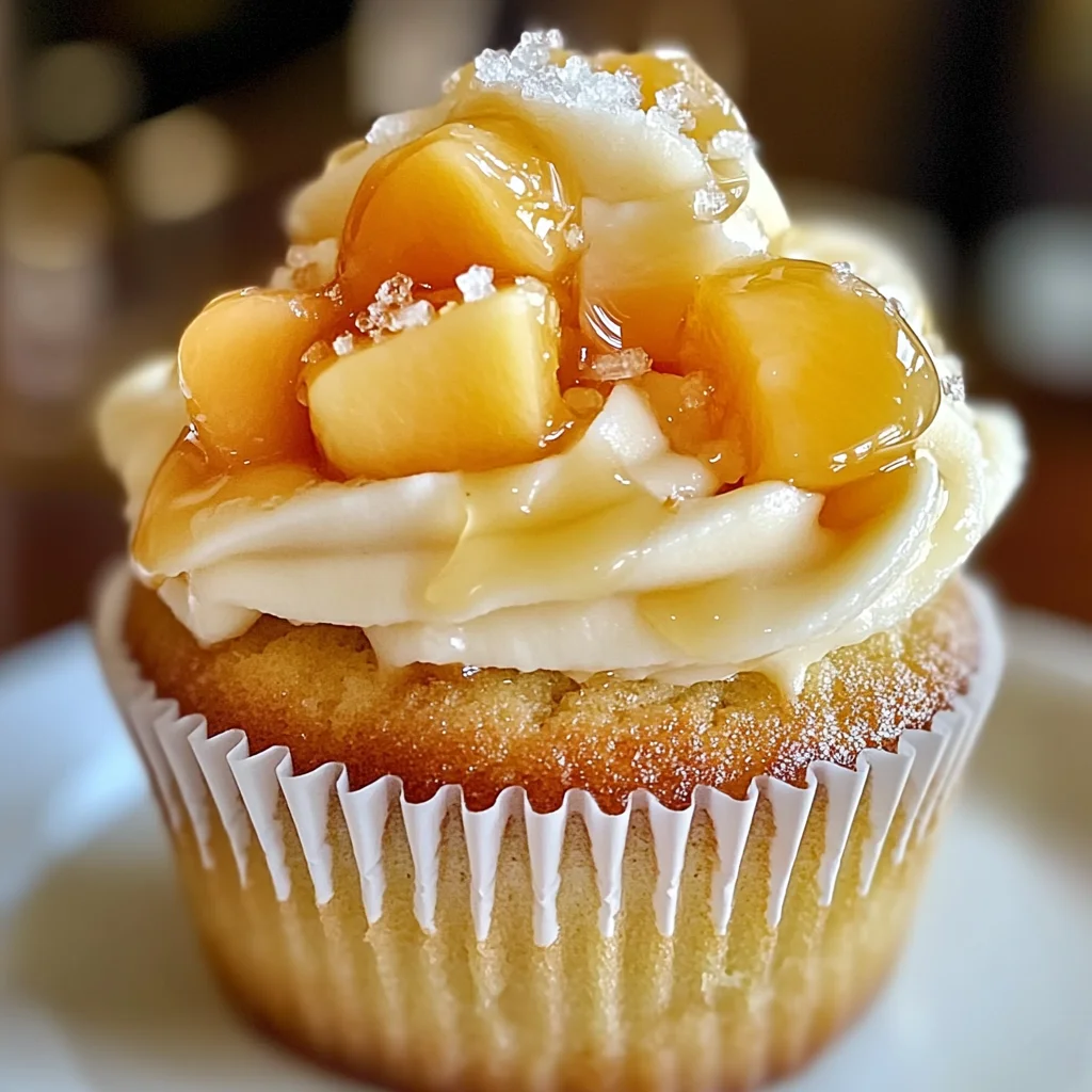 Cupcakes Crémeux au Miel et à la Pêche