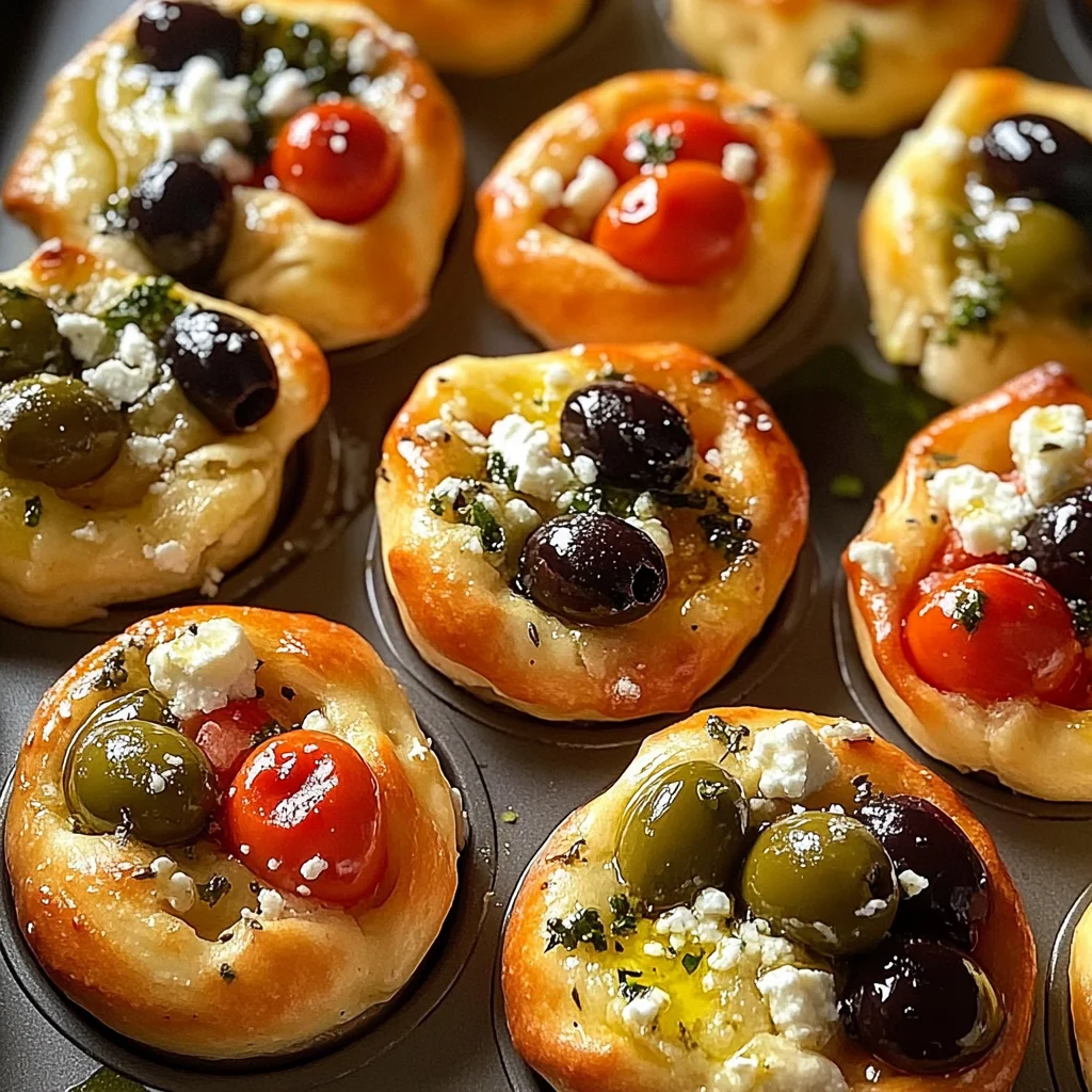 Focaccia express en muffins