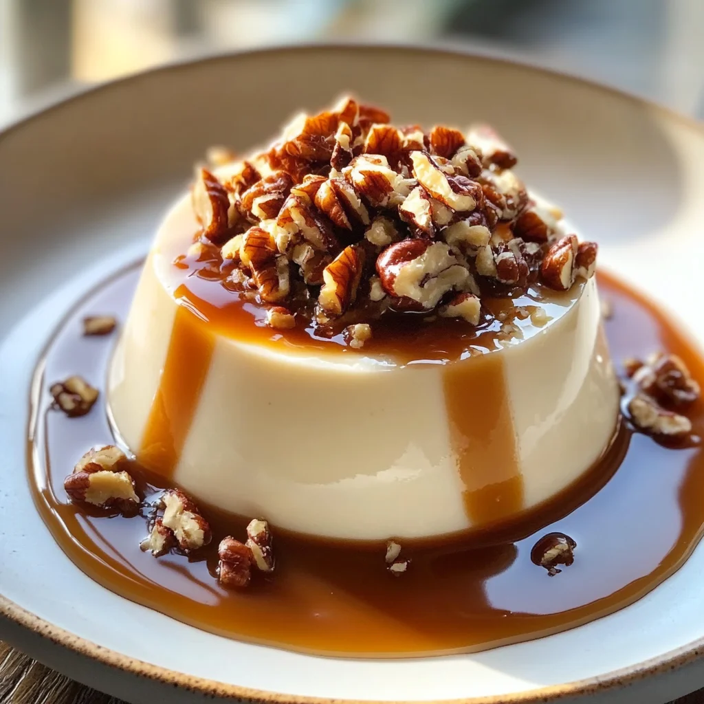 Panna Cotta Caramel au Beurre Salé Facile avec Praliné