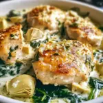 Poulet Épinards Artichauts Cottage