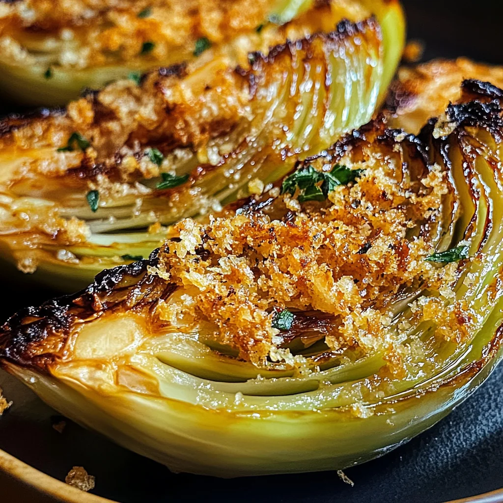 Quartiers de Chou Rôtis au Beurre de Miso