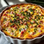 Quiche sans croûte au fromage blanc