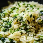 Riz vert et savoureux