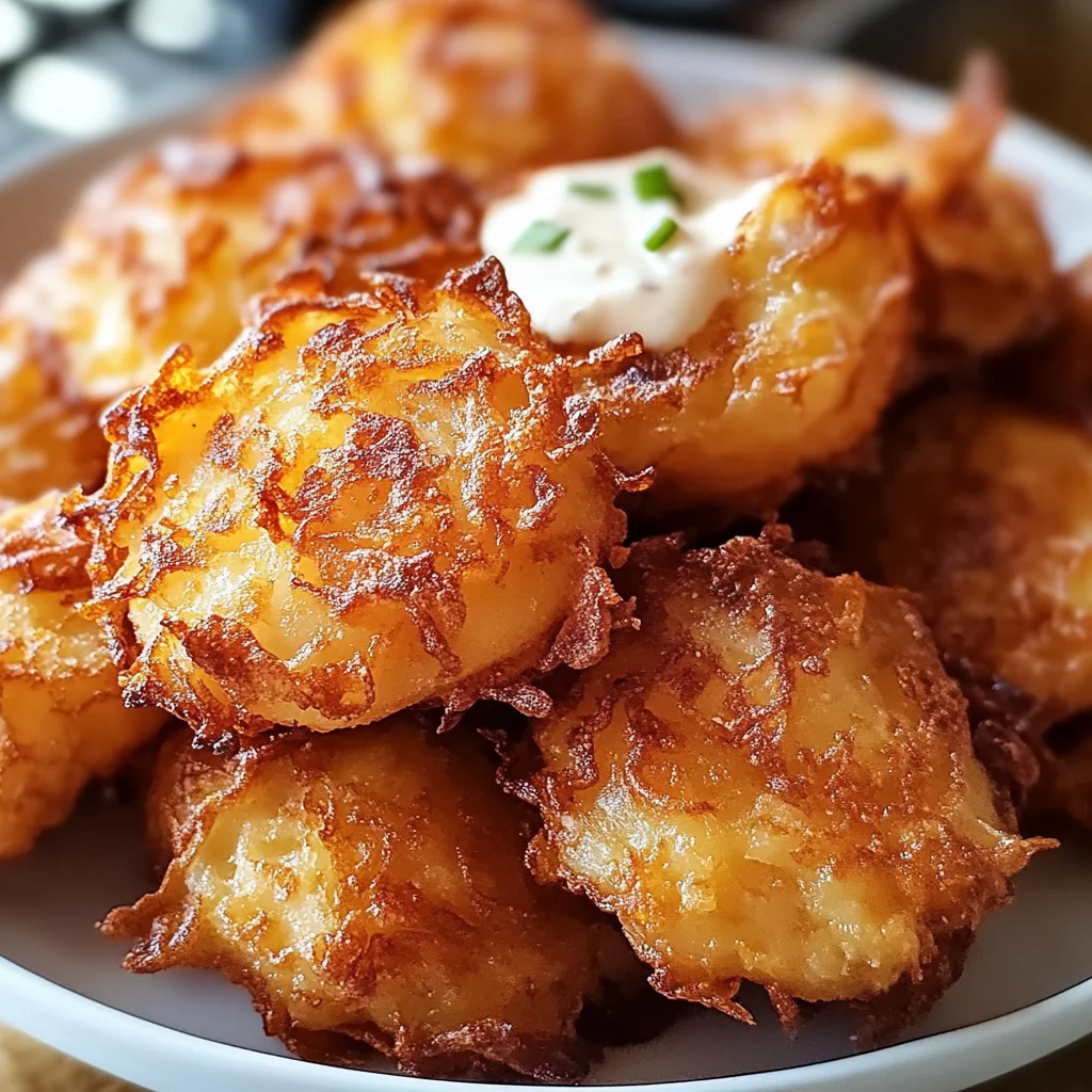 Beignets d'oignons croustillants