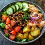 Bols de Burger Complets et Savoureux