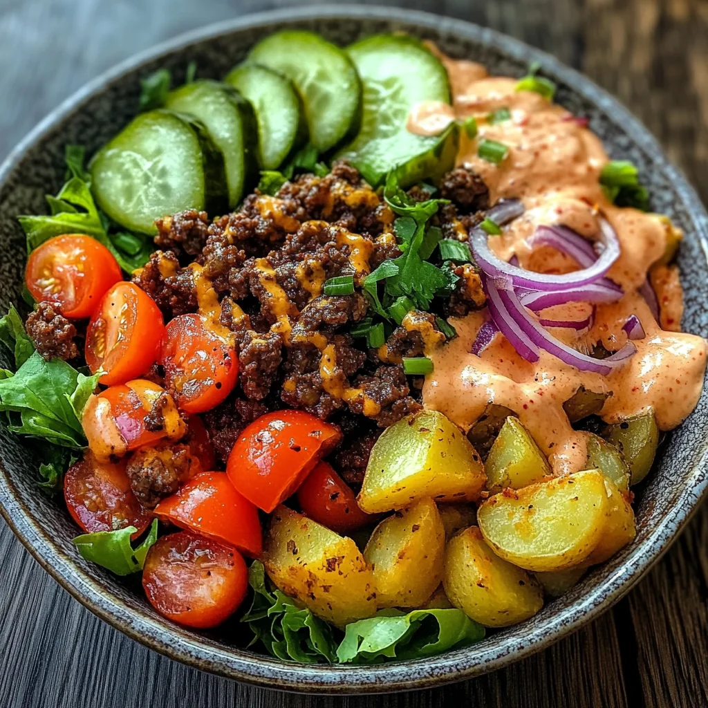 Bols de Burger Complets et Savoureux