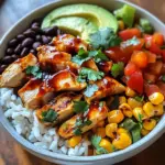 Bols de Riz au Poulet Miel et Chipotle