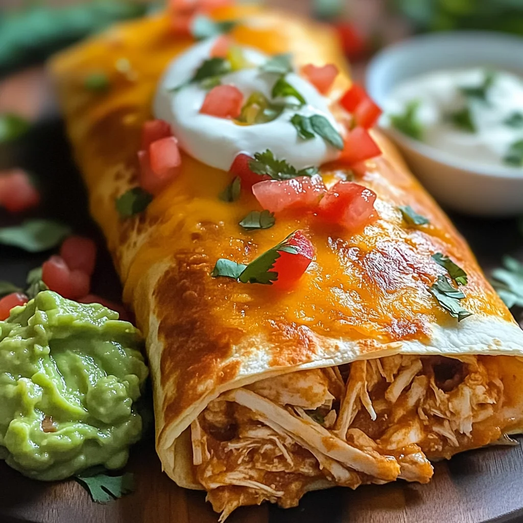 Chimichangas Croustillants au Poulet