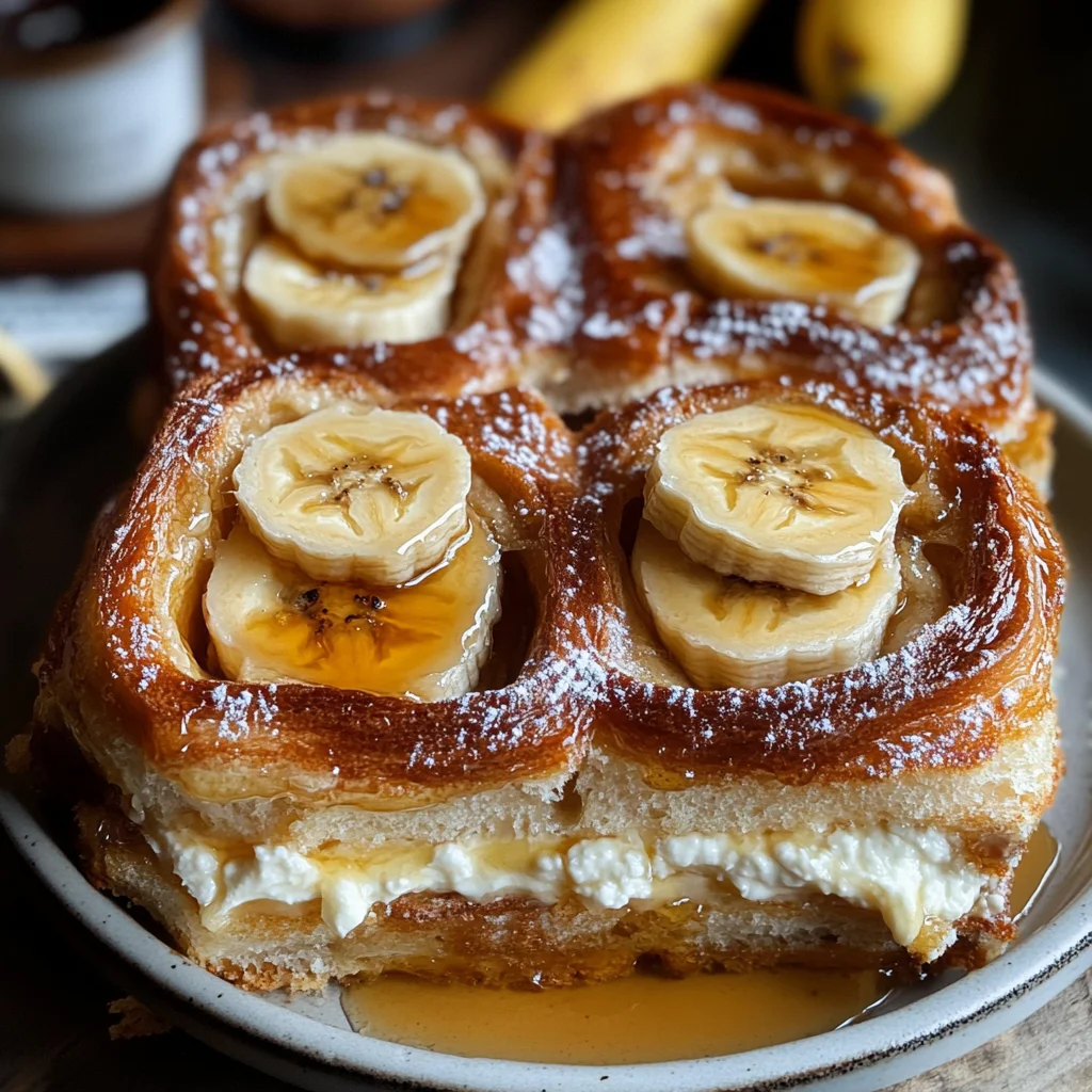 Délice brioché aux bananes gourmand