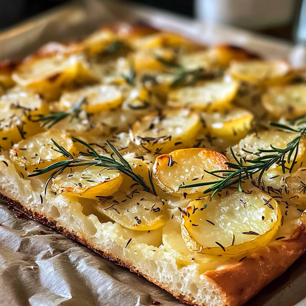 Focaccia italienne aux pommes de terre