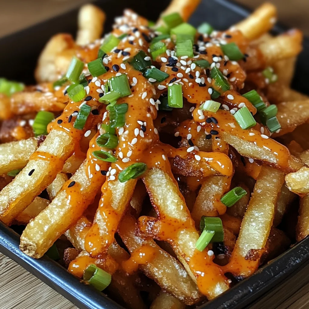 Frites asiatiques croustillantes