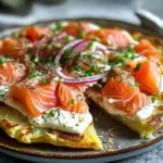 Galette croustillante au saumon