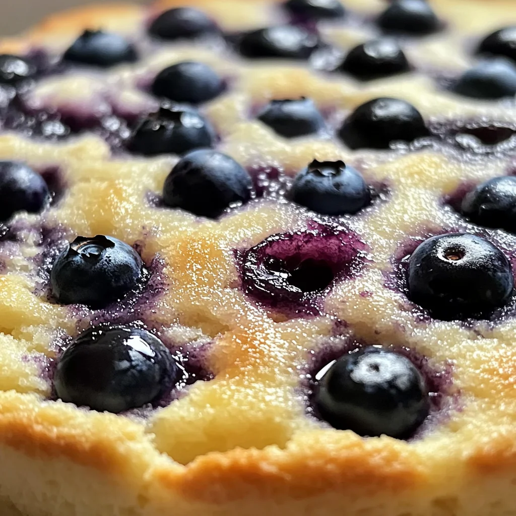 Gâteau léger aux myrtilles