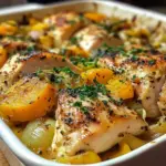 Gratin savoureux de poulet et légumes