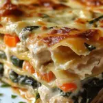 Lasagnes familiales aux légumes et poulet