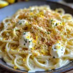 Pâtes italiennes crémeuses au citron