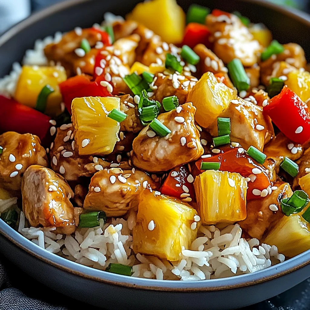 Poulet Tropical à l'Ananas