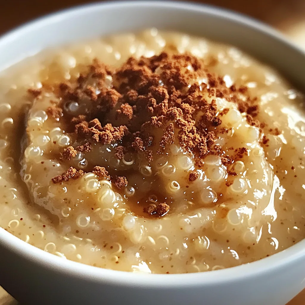 Pudding crémeux au quinoa