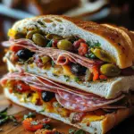 Sandwich italien gourmand et généreux