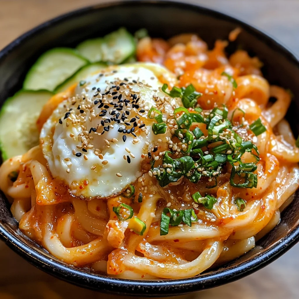 Udon crémeux à la coréenne